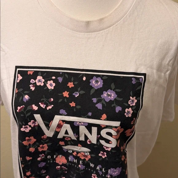 Vans White Tee with Floral Graphic - Picture 5 of 5